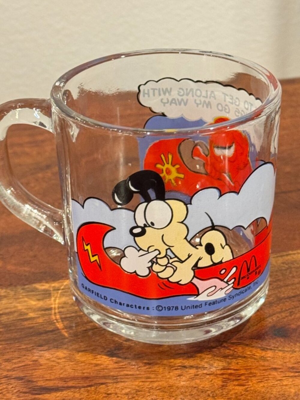 Vintage 1978 McDonald’s Garfield Glass Mugs Set of 4 in Excellent Condition - Picture 9 of 16